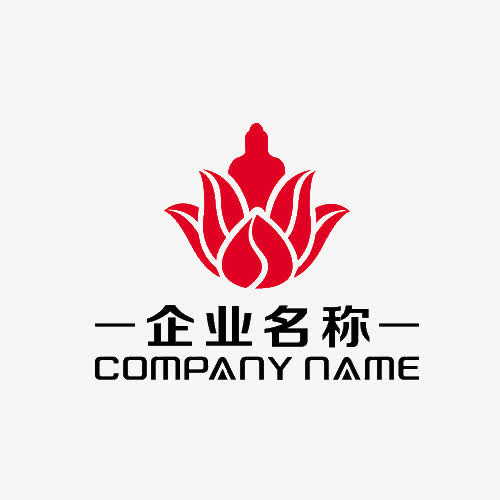 佛教LOGO企业LOGO免抠