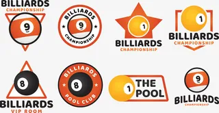 台球比赛勋章免抠