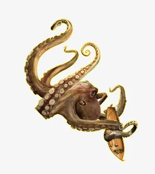 海底八爪鱼免抠