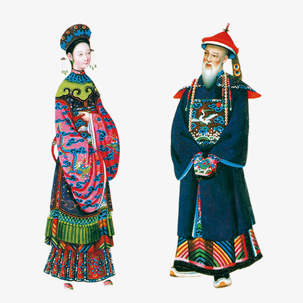 中国风手绘人物免抠