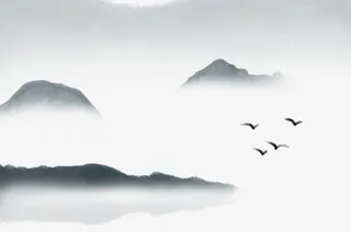 云雾中的山峰免抠