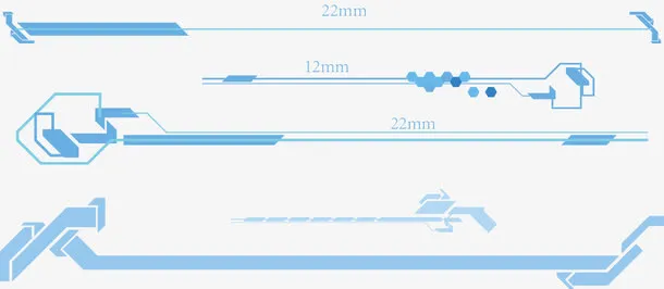 科技刻度线图免抠