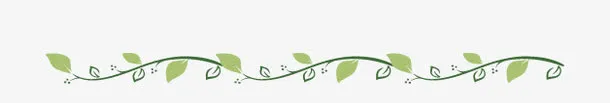 唯美创意小草花纹分割线免抠