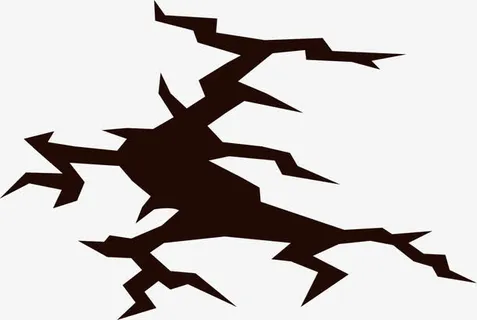 地震地面裂纹免抠