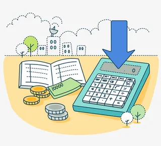 财务室的办公用品PNG下载免抠