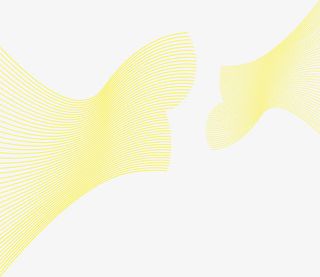 黄色透明丝带人才招聘海报素材免抠