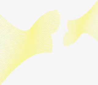 黄色透明丝带人才招聘海报素材免抠