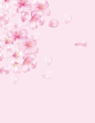 矢量梦幻桃花花瓣背景素材高清