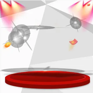 红色大气几何双十二背景图