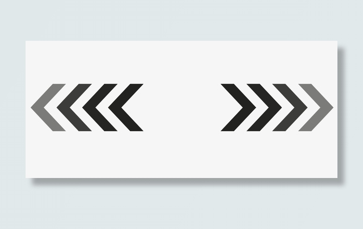 矢量渐变箭头符号免抠