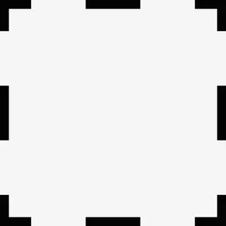 虚线方形边框图标免抠