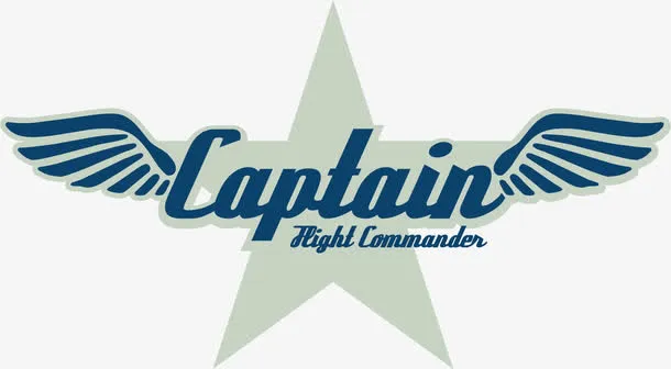 五角星字母印花矢量图免抠