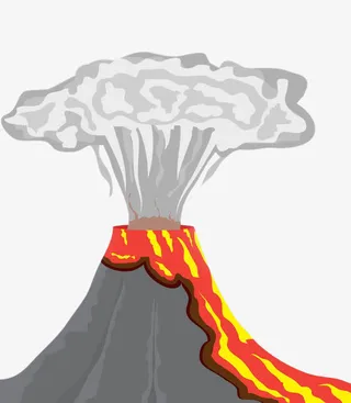 扁平化火山岩免抠