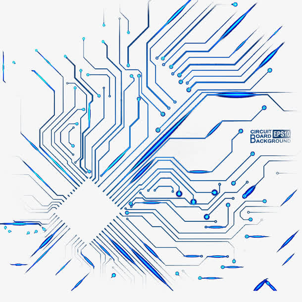 电路效果图免抠
