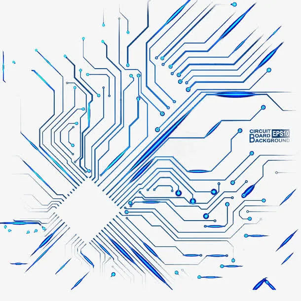 电路效果图免抠