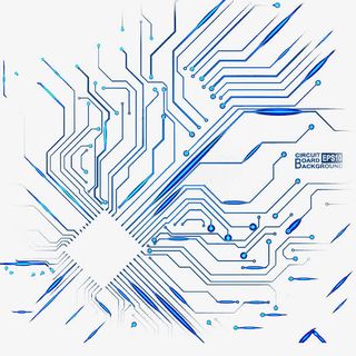 电路效果图免抠