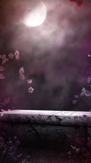 梦幻月景H5背景高清