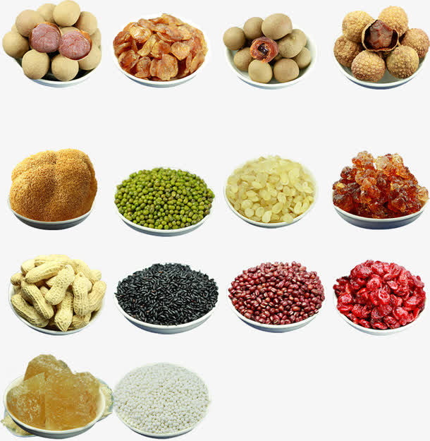花生干果食品装盘组合免抠