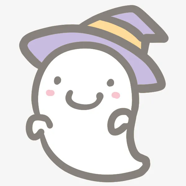 卡通可爱幽灵万圣节免抠