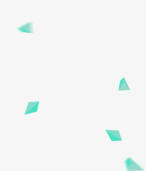 绿色碎片飘落招聘免抠