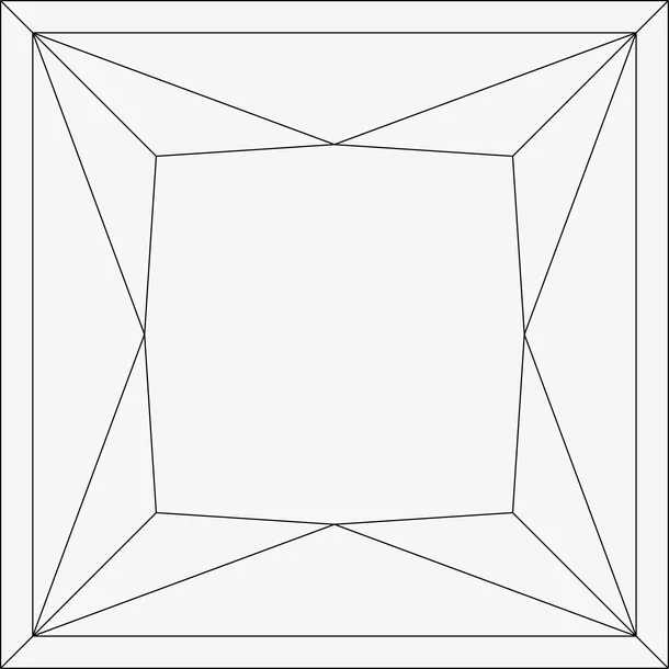 正方形宝石矢量图免抠