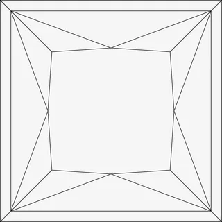 正方形宝石矢量图免抠