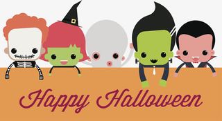 卡通万圣节搞怪装扮免抠