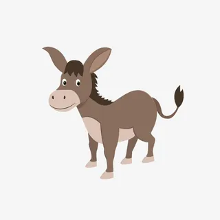 卡通小毛驴免抠