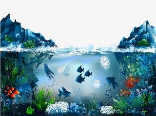 矢量海底世界免抠