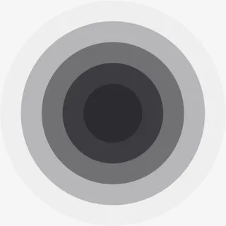 渐变黑色圆形免抠