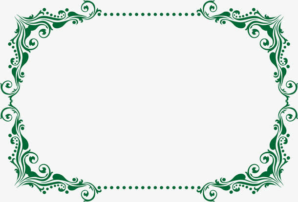 简约欧风边框免抠