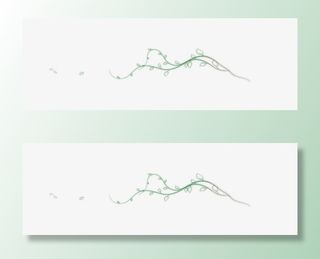 绿色树枝树叶漂浮免抠漂浮叶子元素