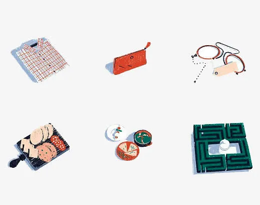 卡通日常衣物元素免抠