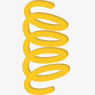 黄色弹簧免抠