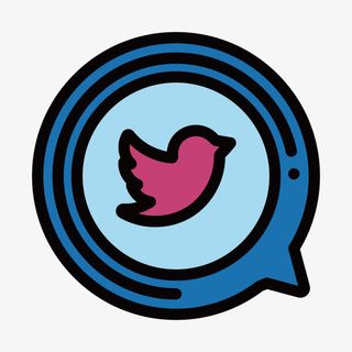 蓝色手绘圆弧飞信元素免抠