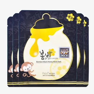 韩国Paparecipe黑色春雨面膜10片免抠