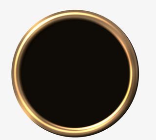 简约黑色圆圈免抠