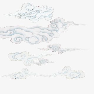 古典祥云漂浮的祥云免抠