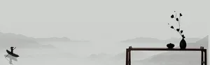 禅意古风banner海报背景高清