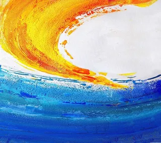 蓝色笔刷天空背景素材高清