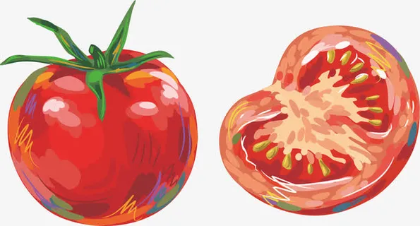 彩绘西红柿免抠