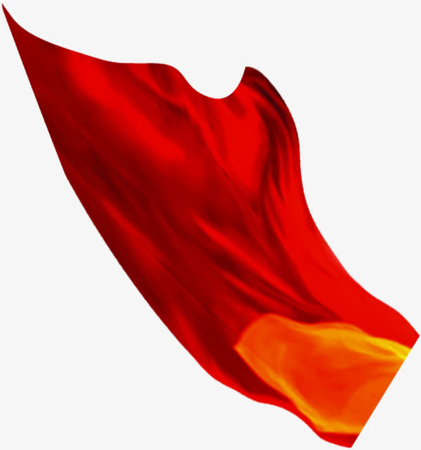 飞舞的红色丝绸布招聘免抠