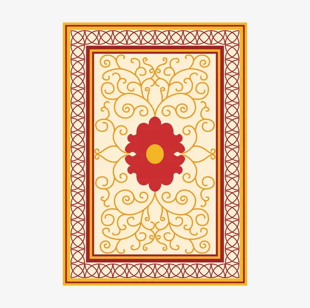 手绘卡通纸牌反面花纹设计免抠