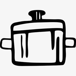 厨房里的手绘工具图标免抠