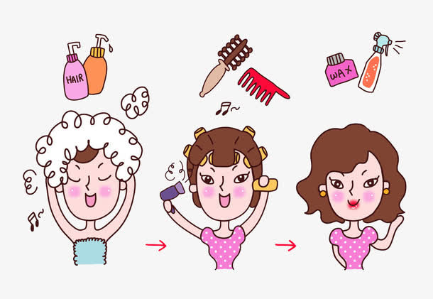 美女洗完澡之后图片素材免抠