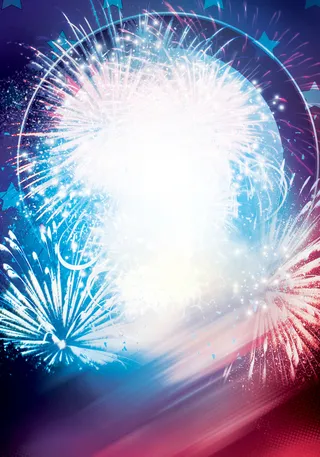 酒吧周年庆烟火星光宣传海报背景高清