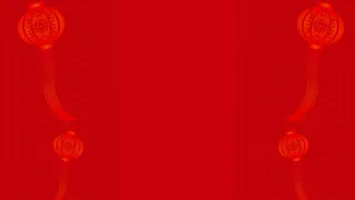 中国风大红色电商海报免抠