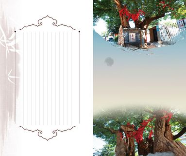 求签心愿树姻缘树绿色信仰高清