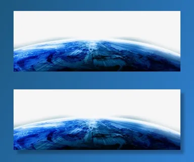 蓝色科技元素免抠