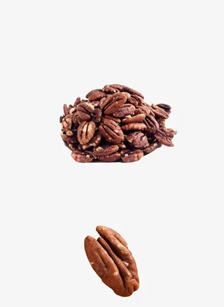 长寿果碧根果山核桃香脆果仁奶油免抠